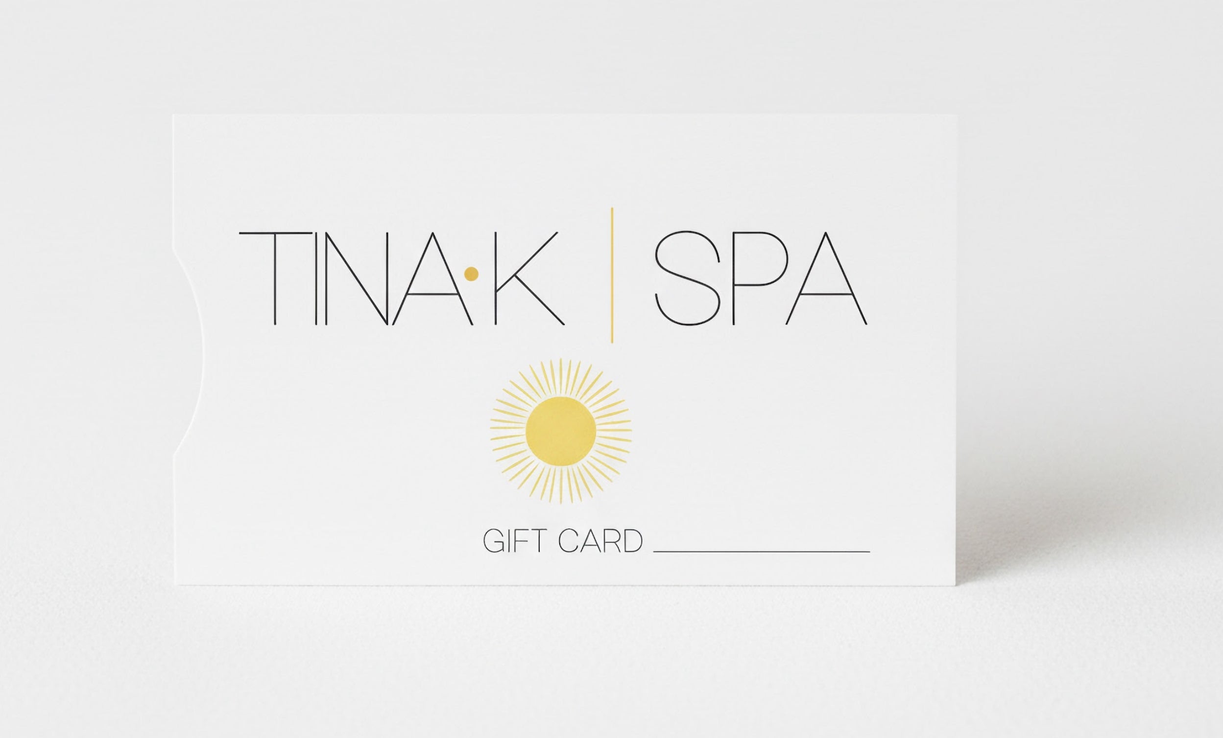 Tina K | gift card for spa services & skin care products
