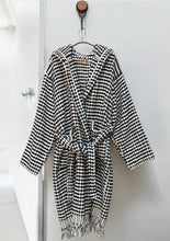 Load image into Gallery viewer, HAND•LOOMED LUXURY BATH ROBE - CHECKERS
