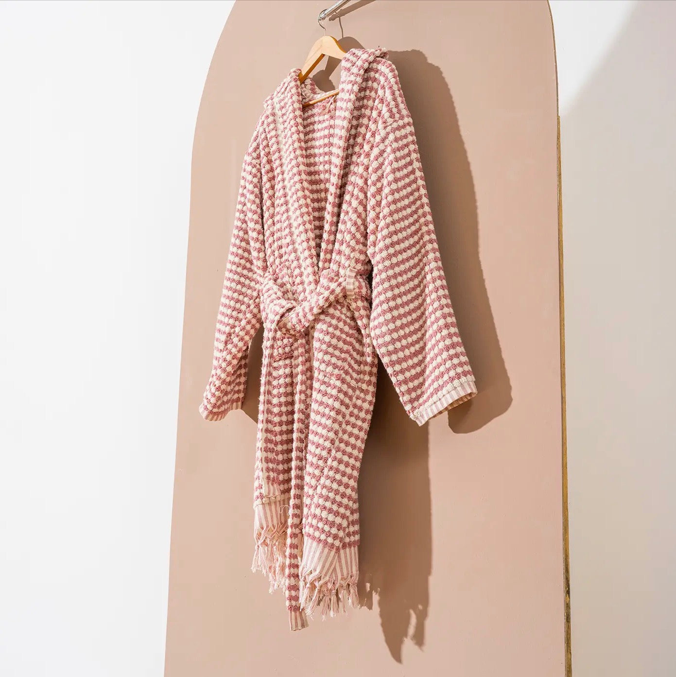 HAND•LOOMED LUXURY BATH ROBE - MAUVE