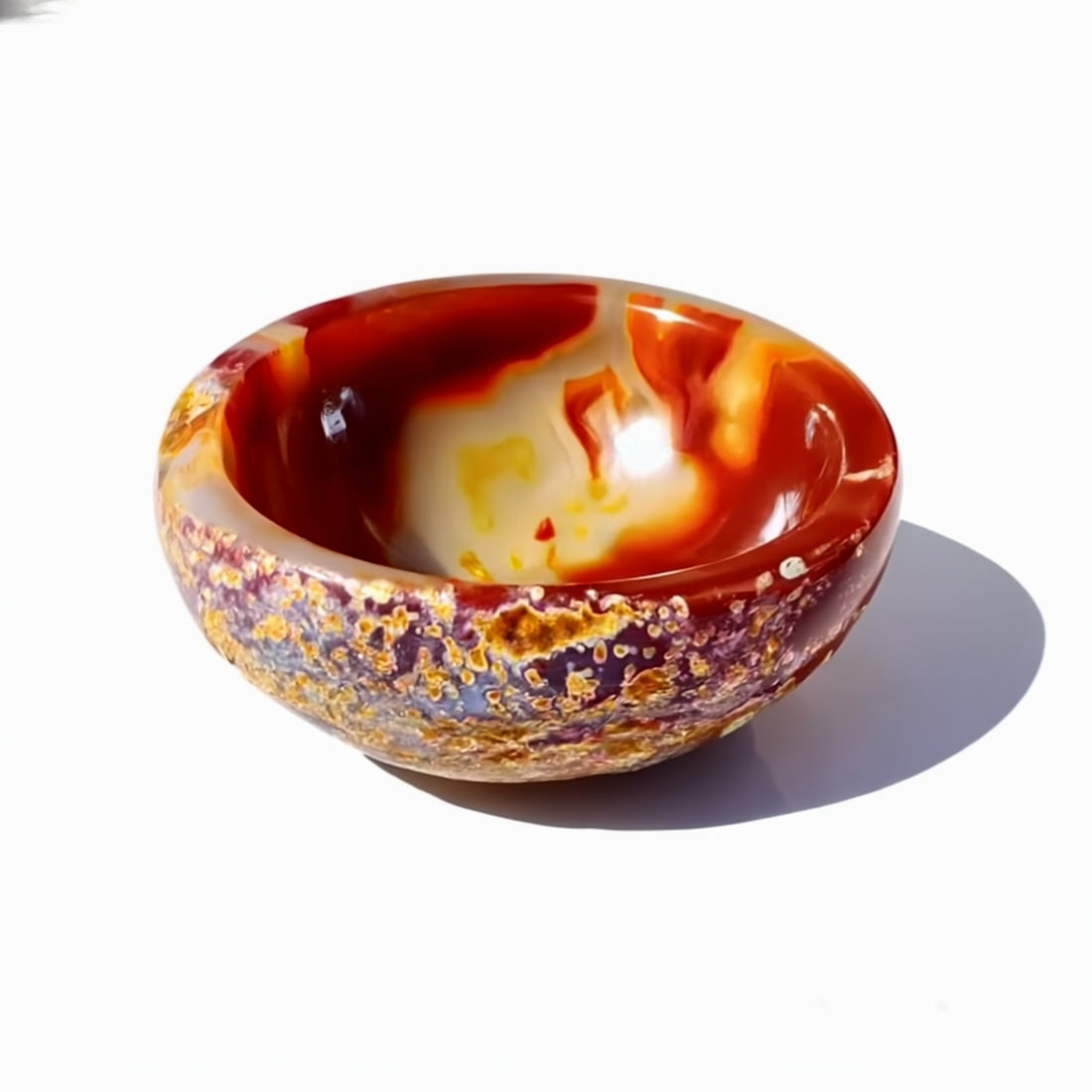 Agate Quartz Crystal Bowl